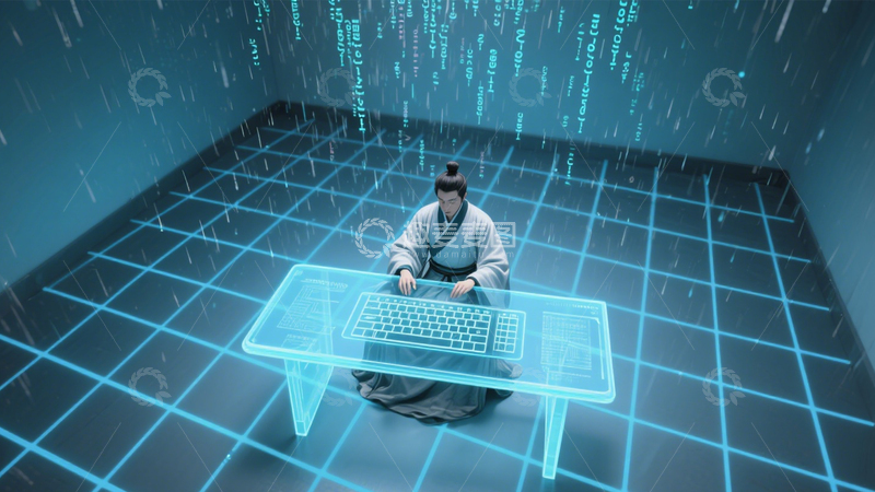 高清大图下载【趣麦麦图】古装与科技的未来碰撞