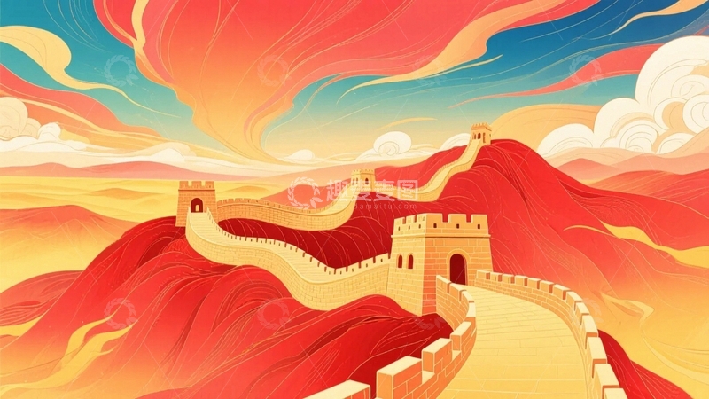 高清大图下载【趣麦麦图】万里长城壮丽风光5