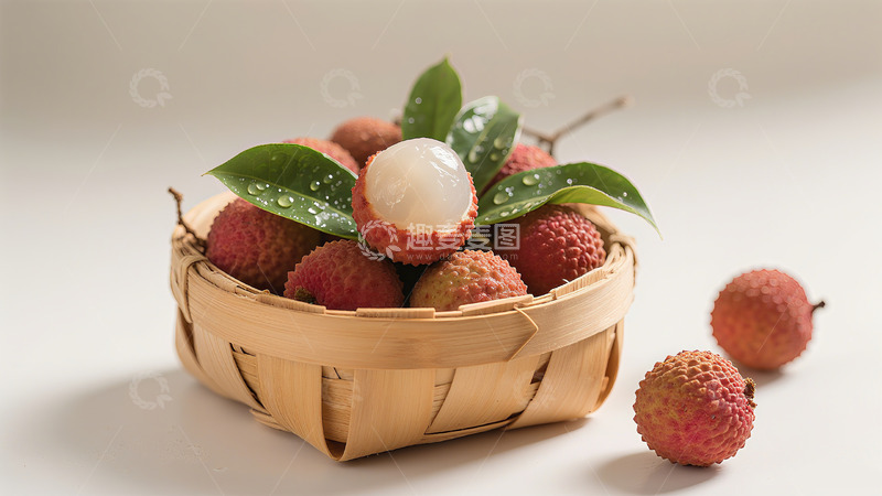 高清大图下载【趣麦麦图】新鲜水果荔枝高清特写摄影图1