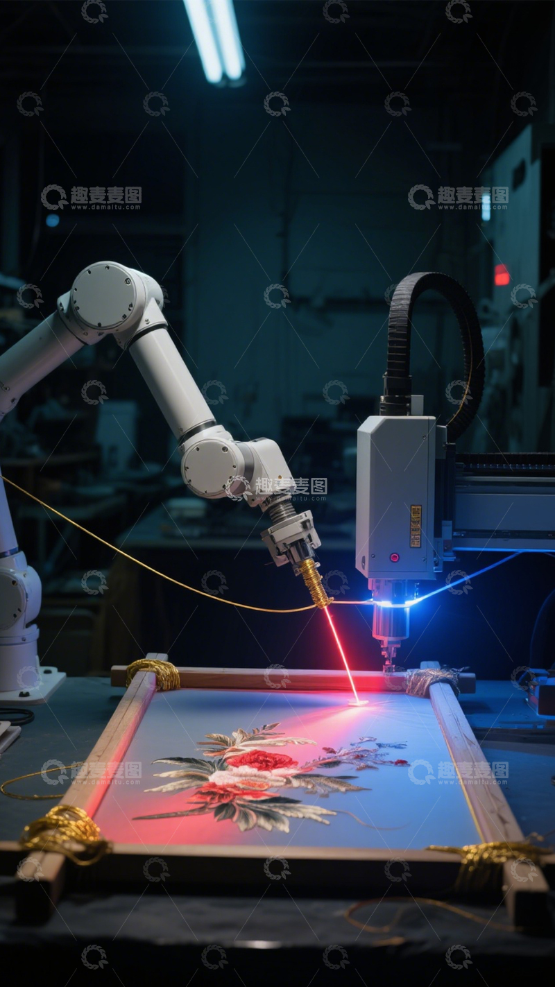 高清大图下载【趣麦麦图】科技与传统刺绣碰撞2