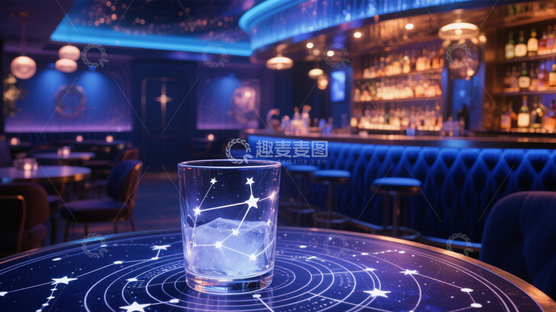 高清大图下载【趣麦麦图】酒吧里的星空调酒3