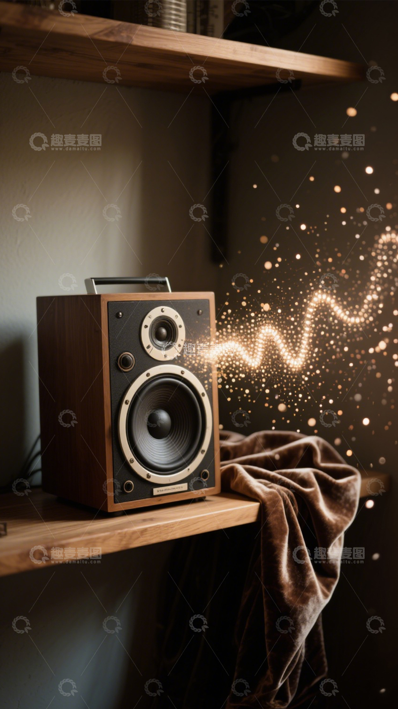 高清大图下载【趣麦麦图】音响的创意声音氛围1