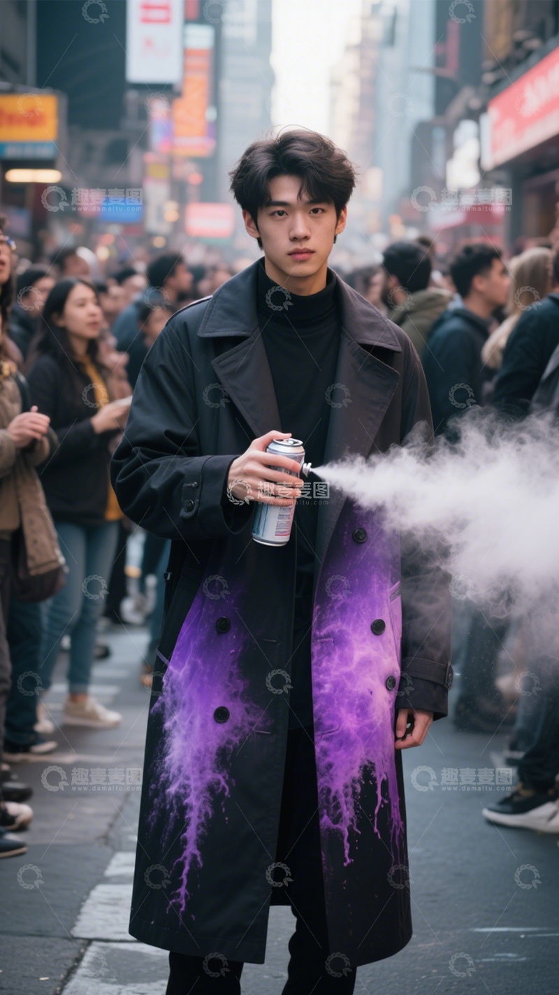 高清大图下载【趣麦麦图】街头潮流青年瞬间1