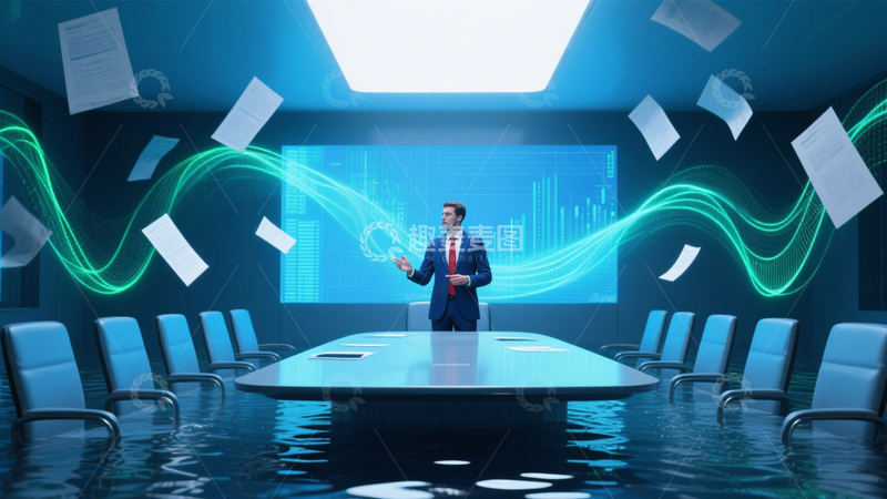 高清大图下载【趣麦麦图】生态办公的未来场景1