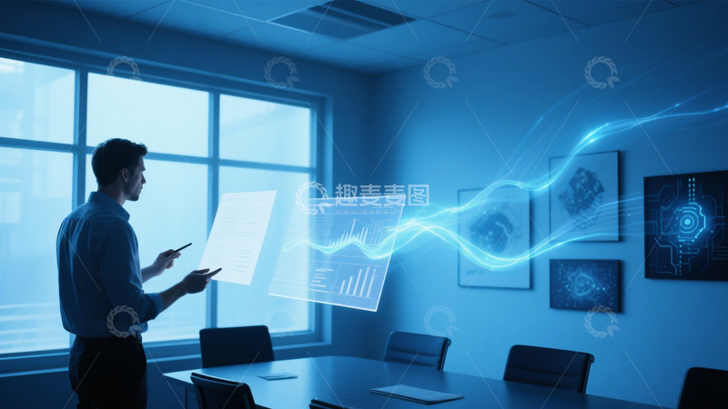 高清大图下载【趣麦麦图】生态办公的未来场景