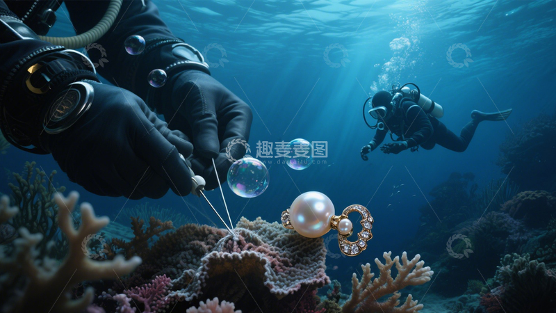 高清大图下载【趣麦麦图】海底珊瑚的修复守护3