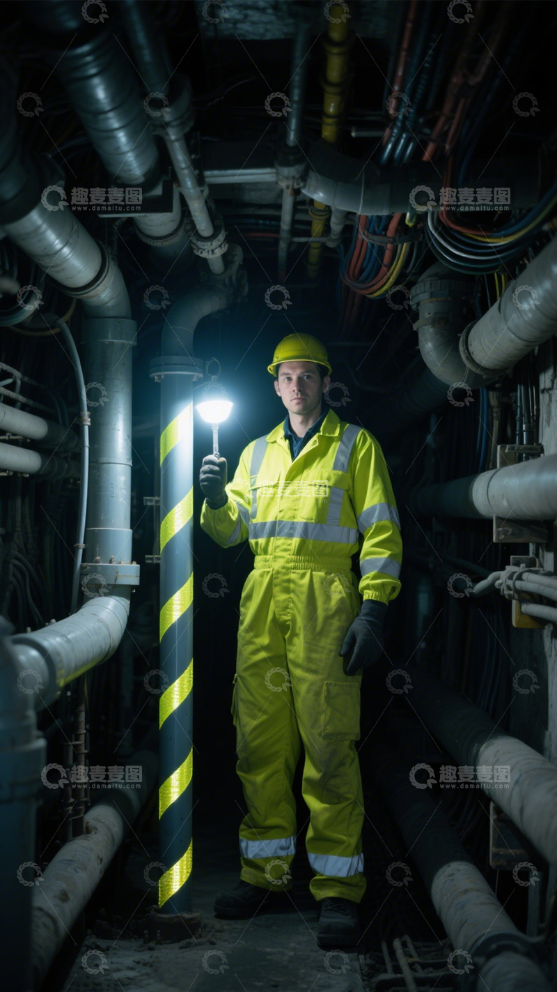 高清大图下载【趣麦麦图】工业管道的检修日常2