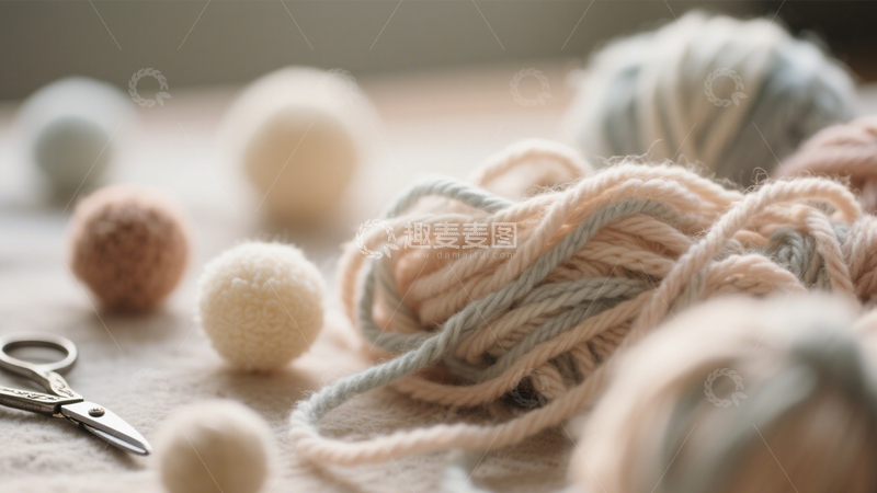 高清大图下载【趣麦麦图】毛线手工的色彩创意3