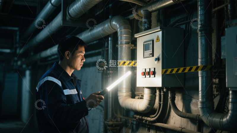 高清大图下载【趣麦麦图】工业管道的检修日常3