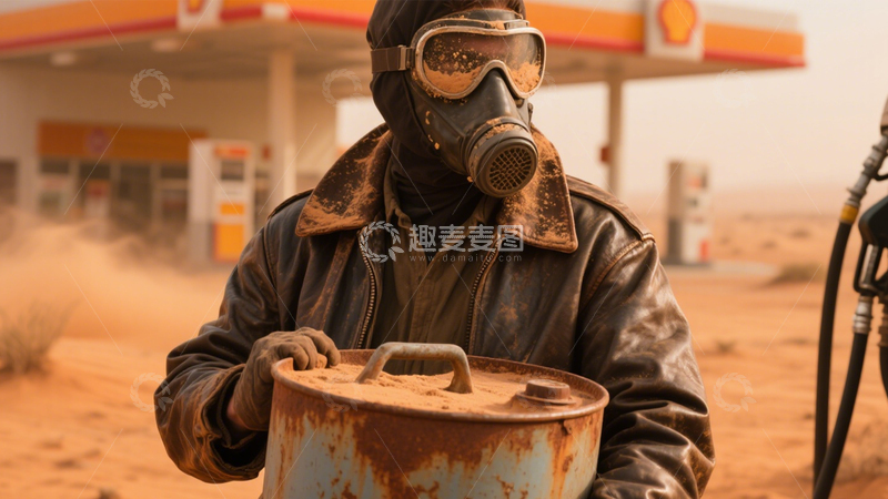 高清大图下载【趣麦麦图】荒漠废站的末日孤独2