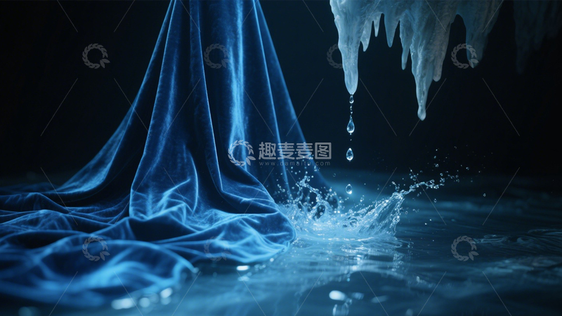 高清大图下载【趣麦麦图】水滴丝绒的艺术质感2