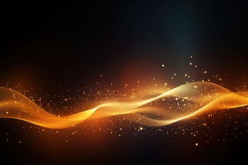 起伏的金色光线背景