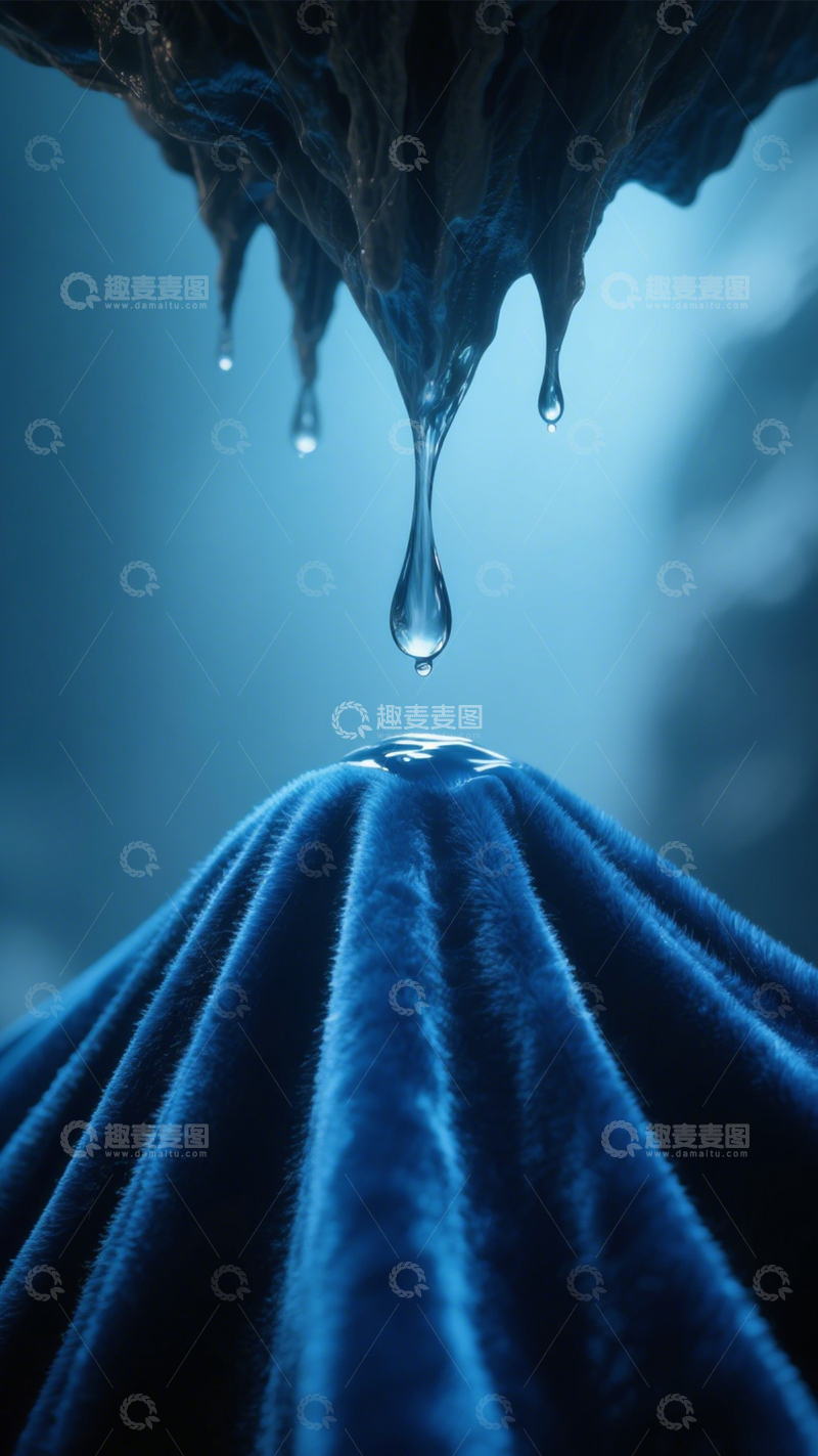 高清大图下载【趣麦麦图】水滴丝绒的艺术质感3