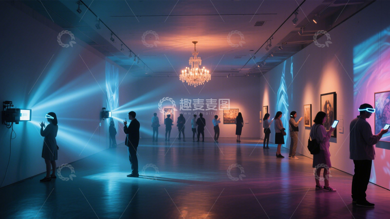 高清大图下载【趣麦麦图】数字艺术展的投影魅力