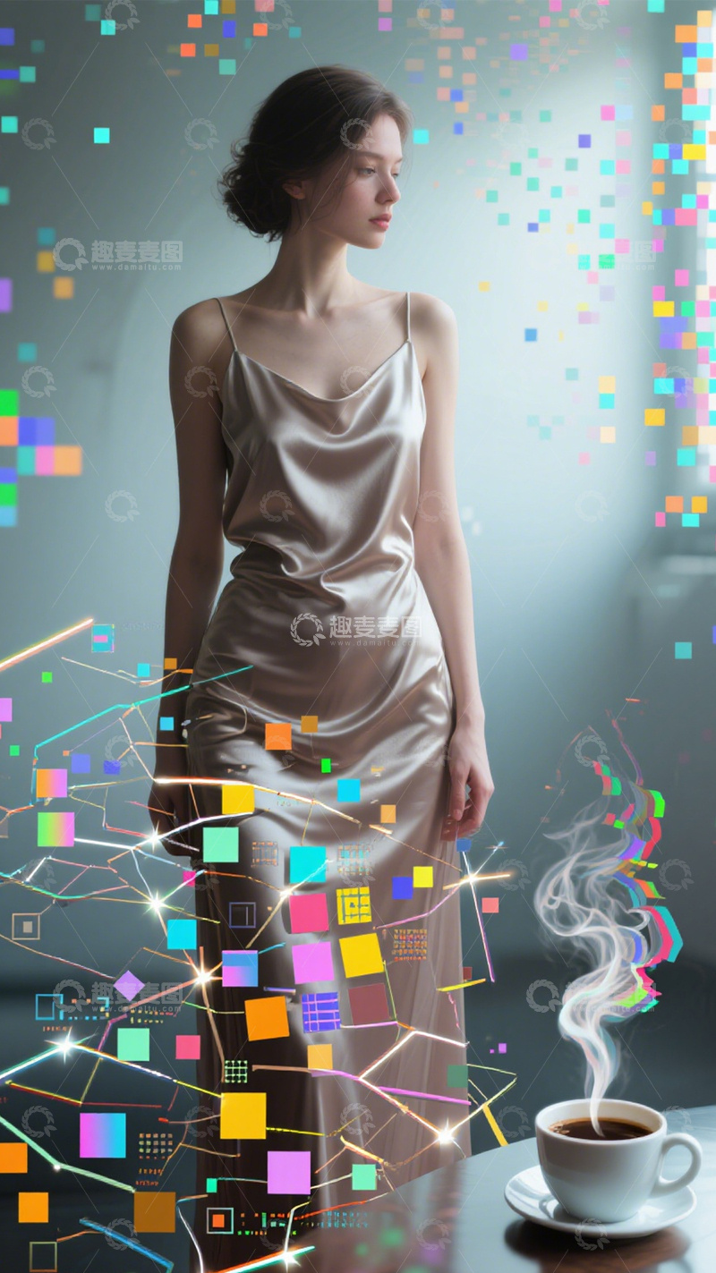 高清大图下载【趣麦麦图】数字时尚的光影艺术1