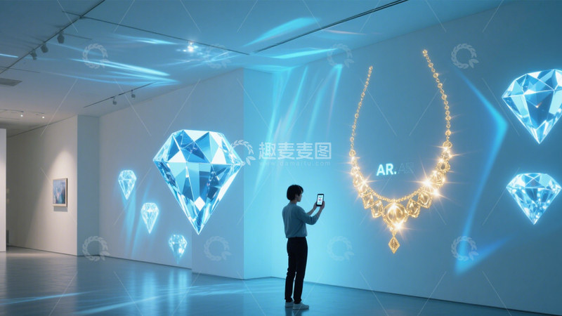 高清大图下载【趣麦麦图】数字艺术展的投影魅力1