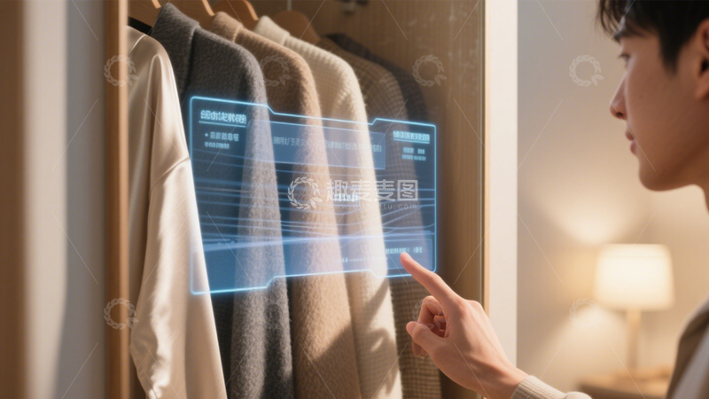 高清大图下载【趣麦麦图】智能穿衣镜的科技互动3