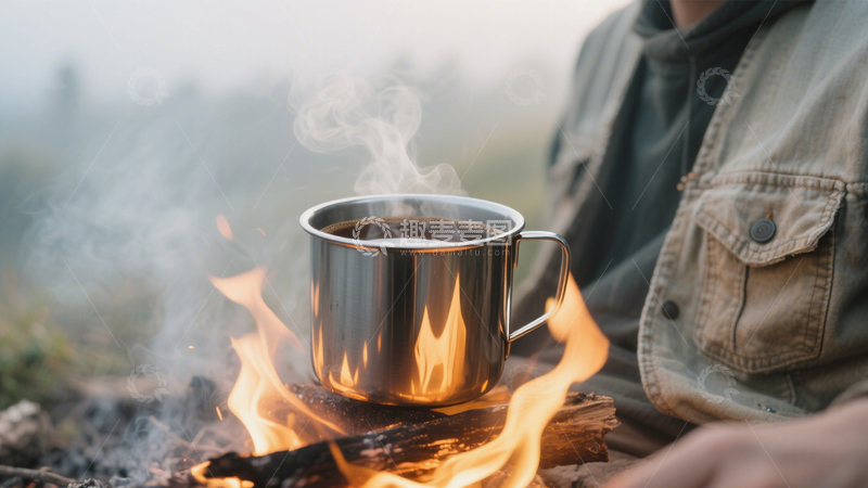 高清大图下载【趣麦麦图】林间露营的自然宁静1