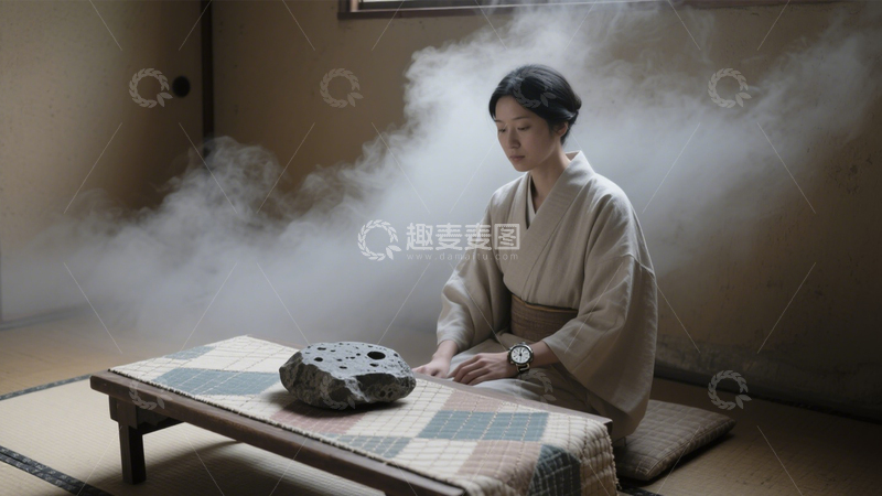 高清大图下载【趣麦麦图】禅意茶室的宁静空间