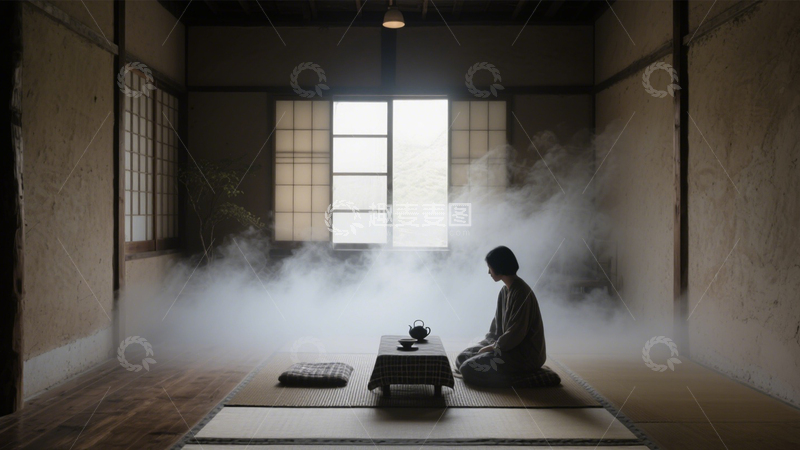 高清大图下载【趣麦麦图】禅意茶室的宁静空间3