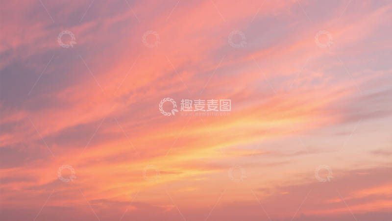 高清大图下载【趣麦麦图】晚霞太阳落山实拍火烧云