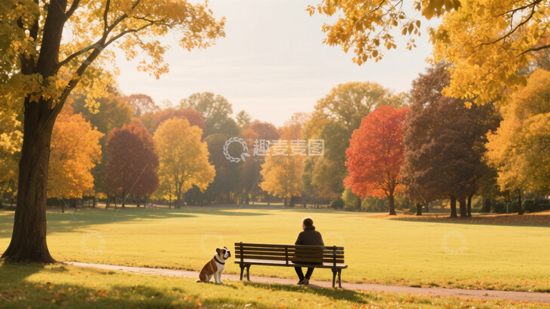 高清大图下载【趣麦麦图】秋日陪伴的温暖时光2