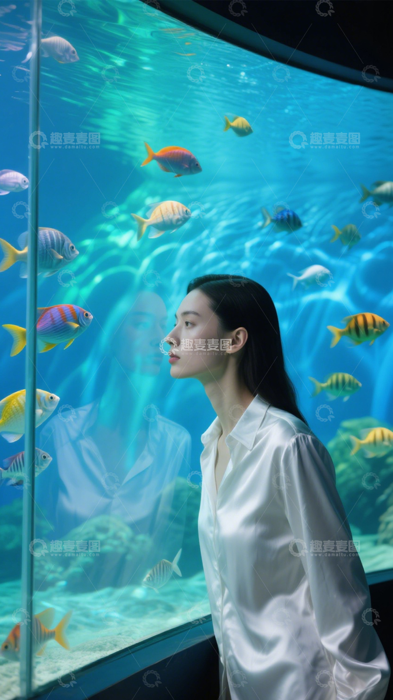 高清大图下载【趣麦麦图】海洋凝视的梦幻互动1