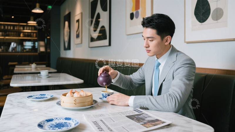 高清大图下载【趣麦麦图】茶点时光的优雅品味1