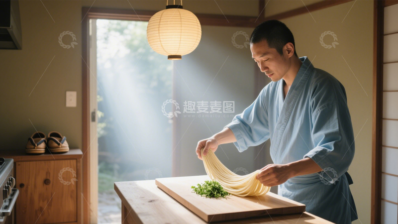 高清大图下载【趣麦麦图】手工拉面的匠人专注2