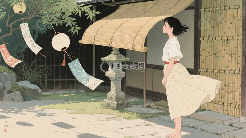 高清大图下载【趣麦麦图】日式庭院的和风漫步1