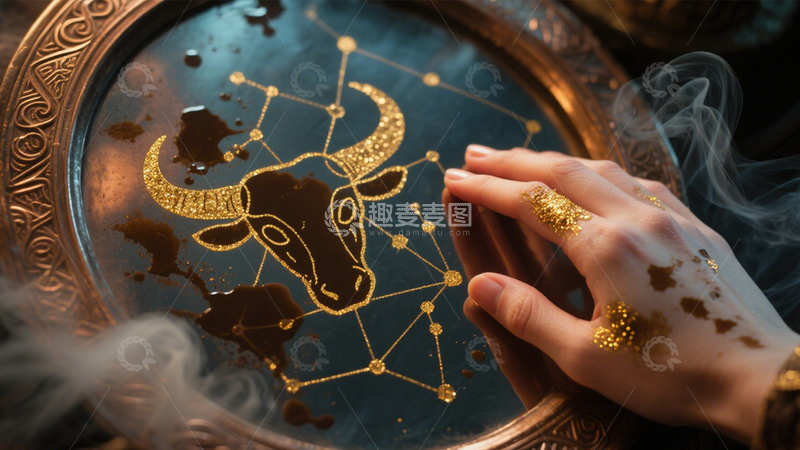 高清大图下载【趣麦麦图】咖啡占星的神秘仪式2