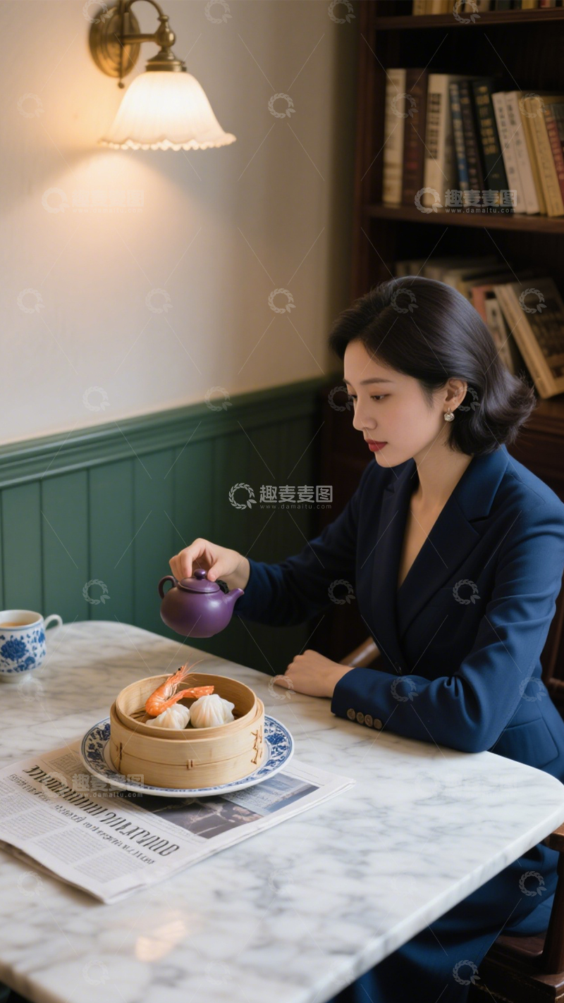 高清大图下载【趣麦麦图】茶点时光的优雅品味3