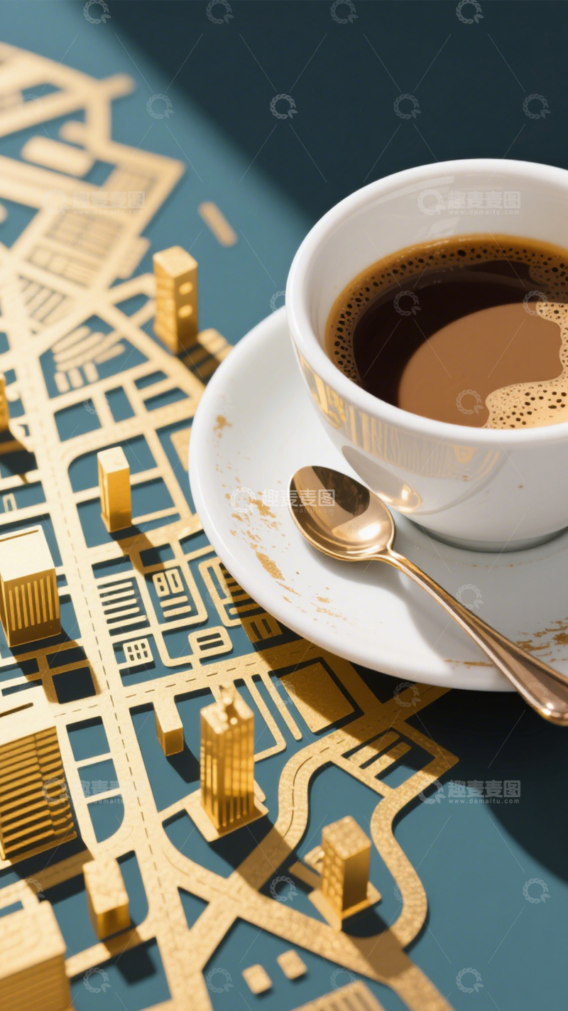 高清大图下载【趣麦麦图】咖啡城市的精致创意1