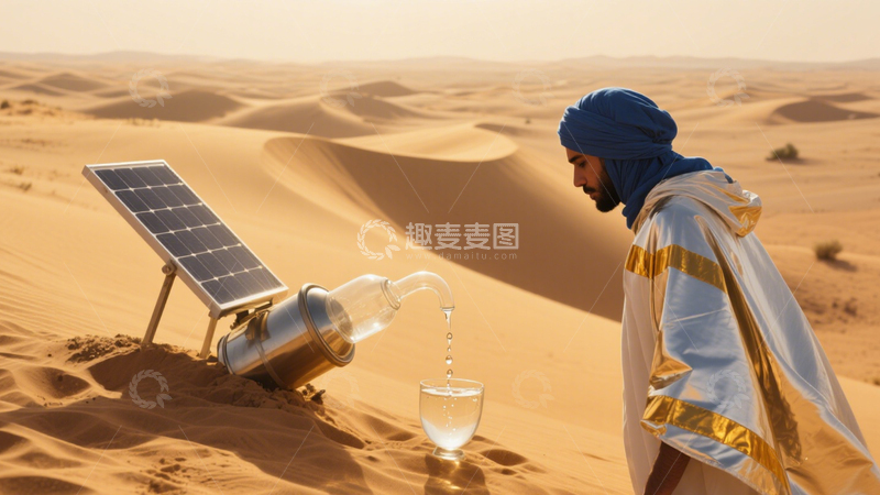 高清大图下载【趣麦麦图】沙漠科技的传统创新1
