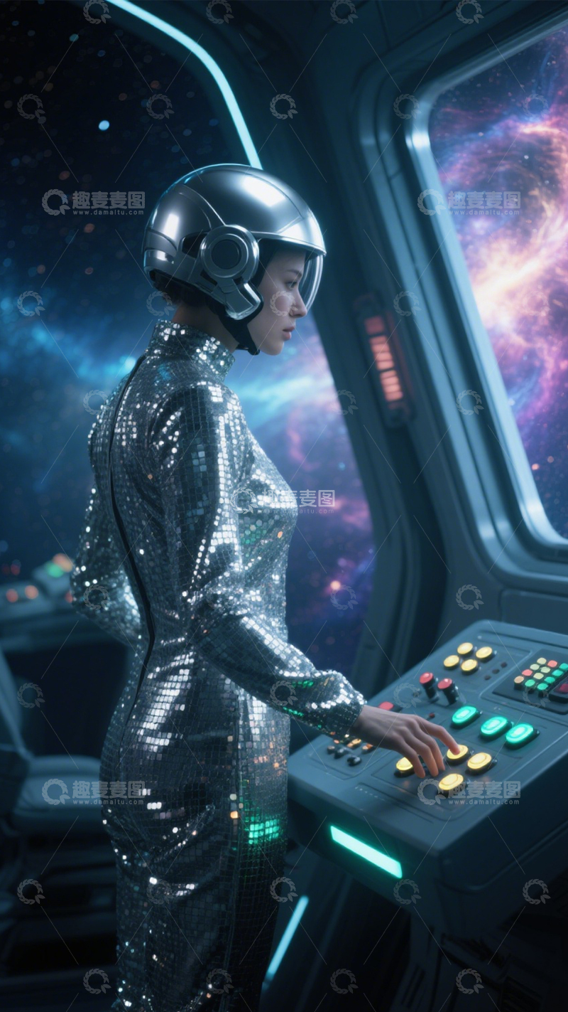 高清大图下载【趣麦麦图】宇宙驾驶的星空探索