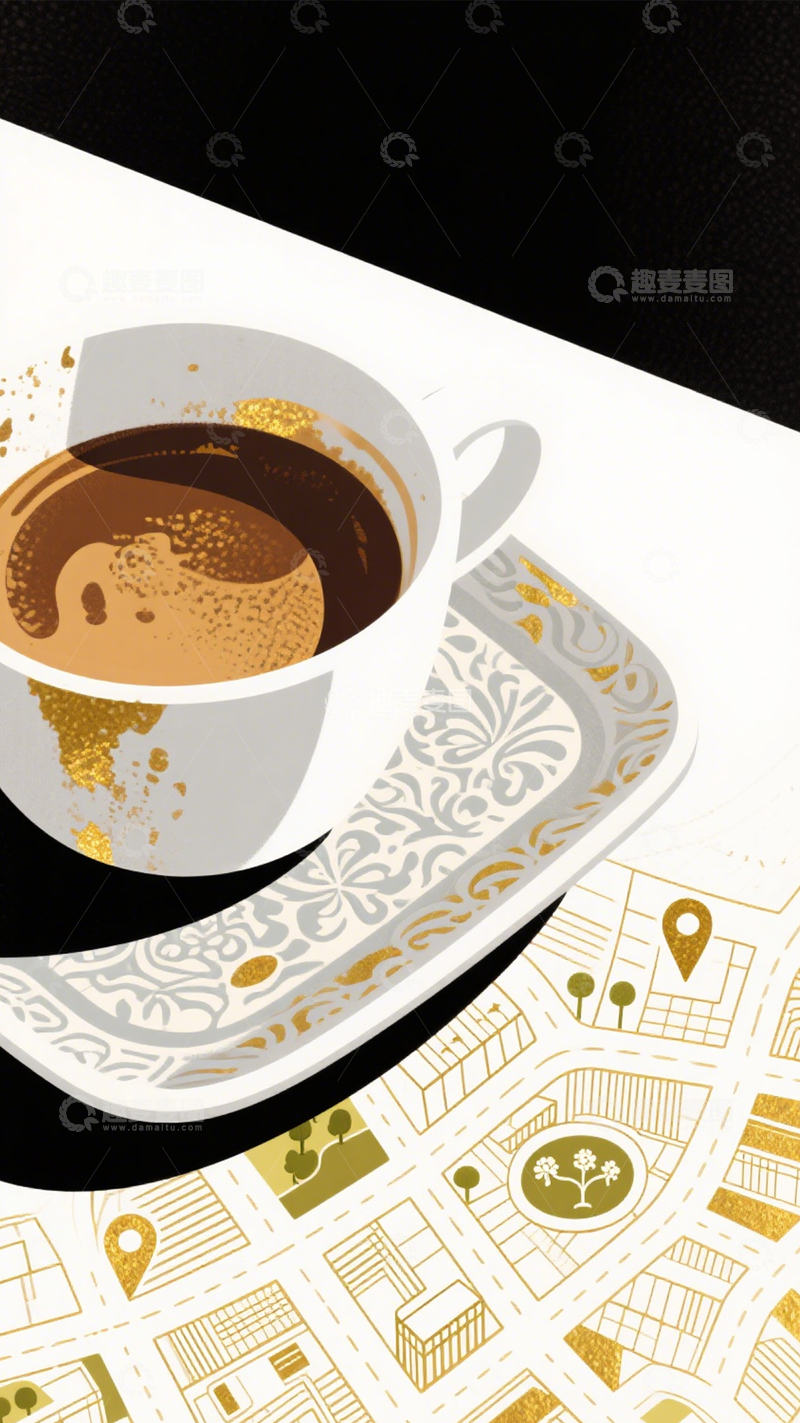 高清大图下载【趣麦麦图】咖啡城市的精致创意3