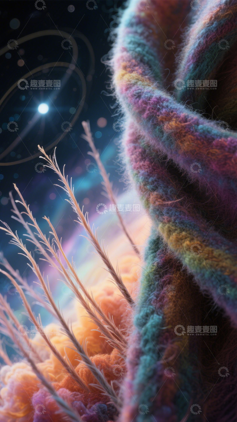高清大图下载【趣麦麦图】宇宙织物的梦幻星云3
