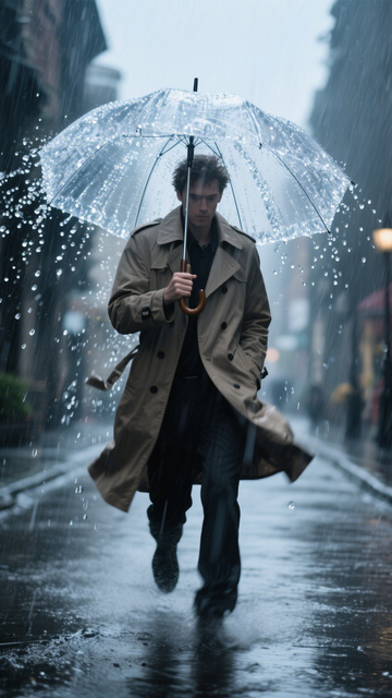 雨中漫步的氛围感街道3