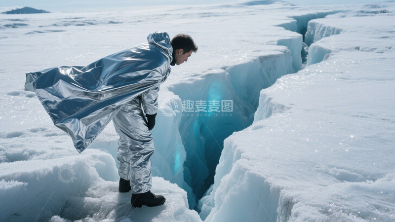 高清大图下载【趣麦麦图】极地探索的科研寒冷3