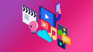 3D渲染媒体娱乐场景图标元素