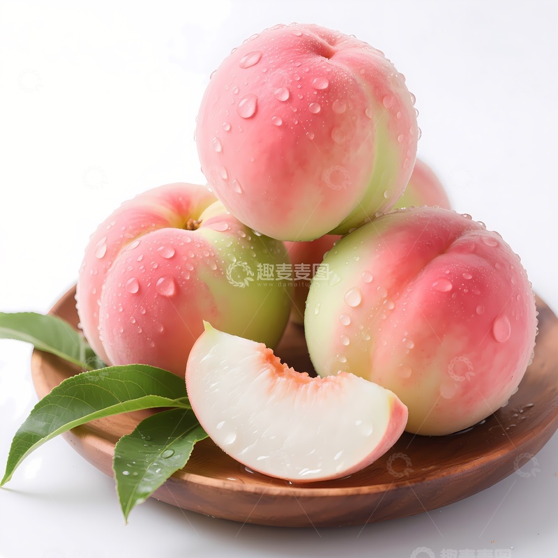 高清大图下载【趣麦麦图】新鲜水蜜桃水果
