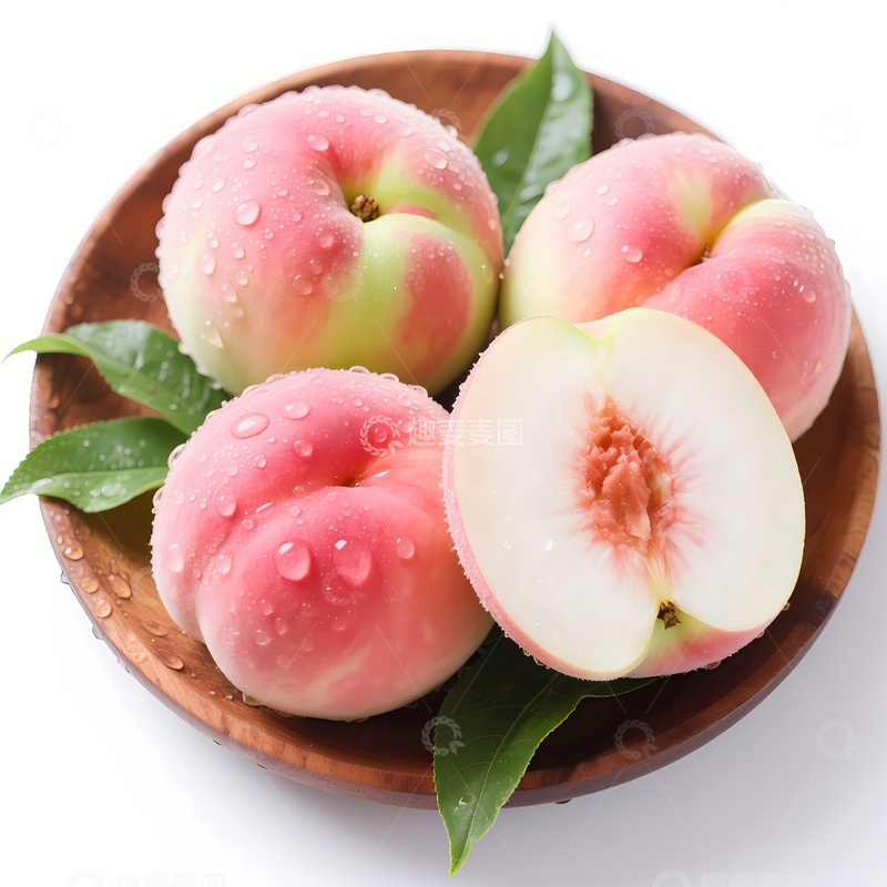 高清大图下载【趣麦麦图】新鲜水蜜桃水果2