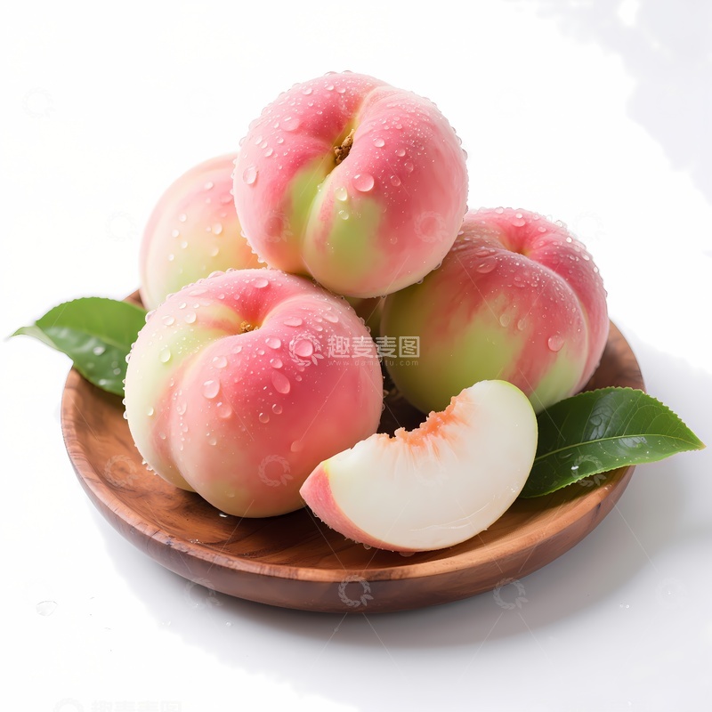 高清大图下载【趣麦麦图】新鲜水蜜桃水果3