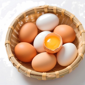 土鸡蛋摄影图片