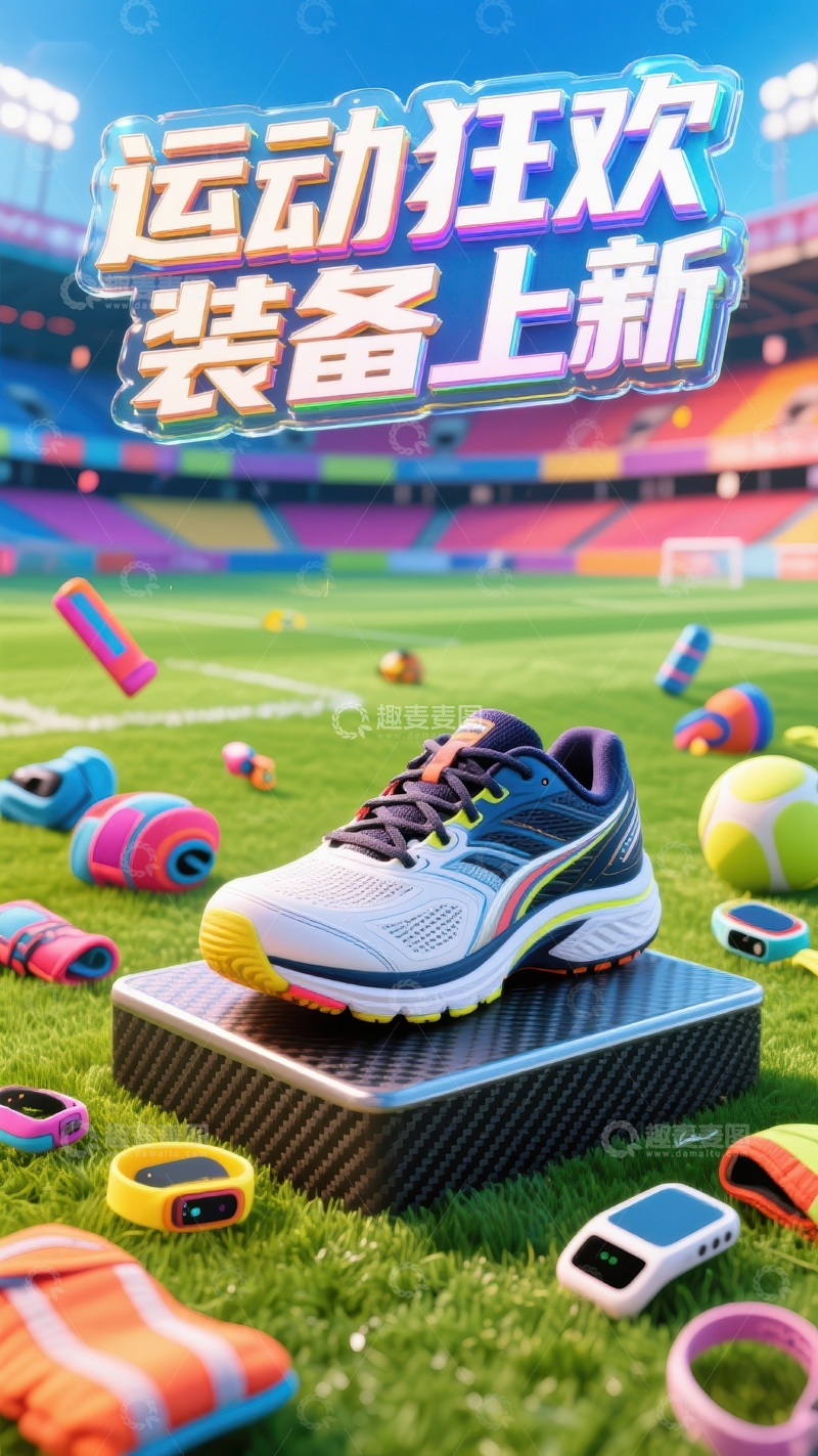 高清大图下载【趣麦麦图】618狂欢节电商海报5