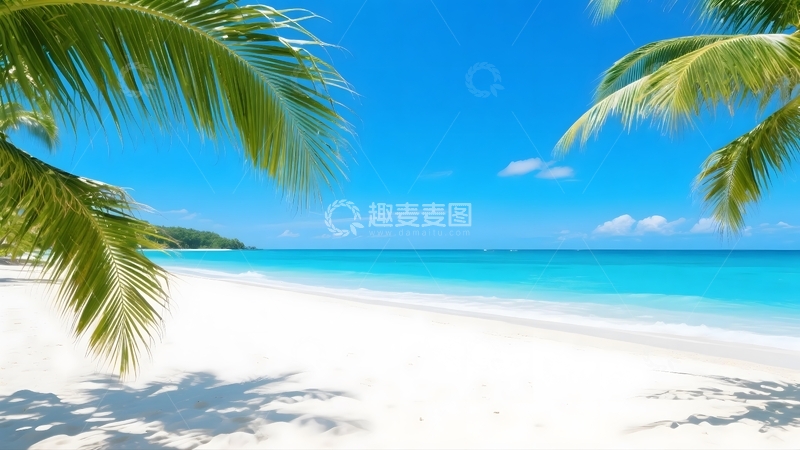 高清大图下载【趣麦麦图】椰林海滩的度假胜景2