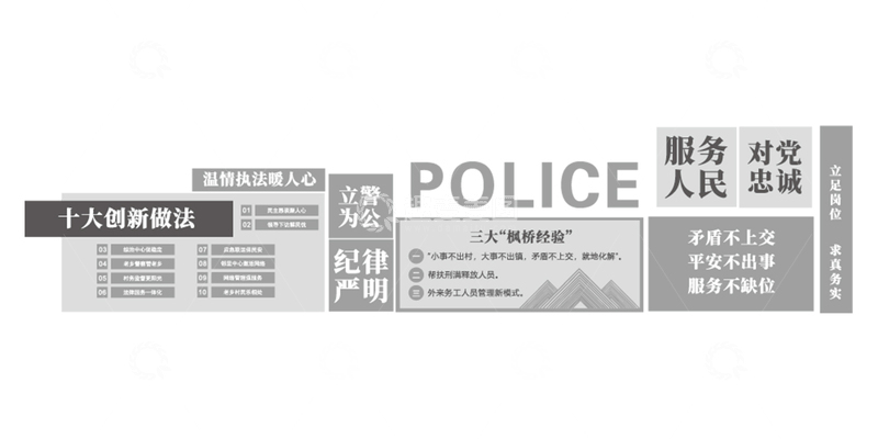 枫桥派出所文化墙