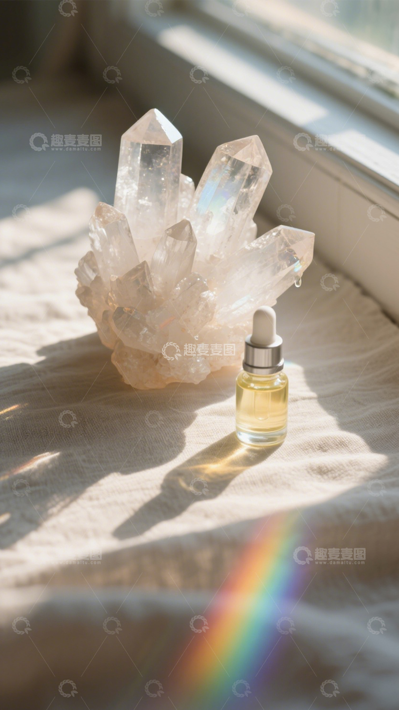 高清大图下载【趣麦麦图】水晶精油疗愈静谧2
