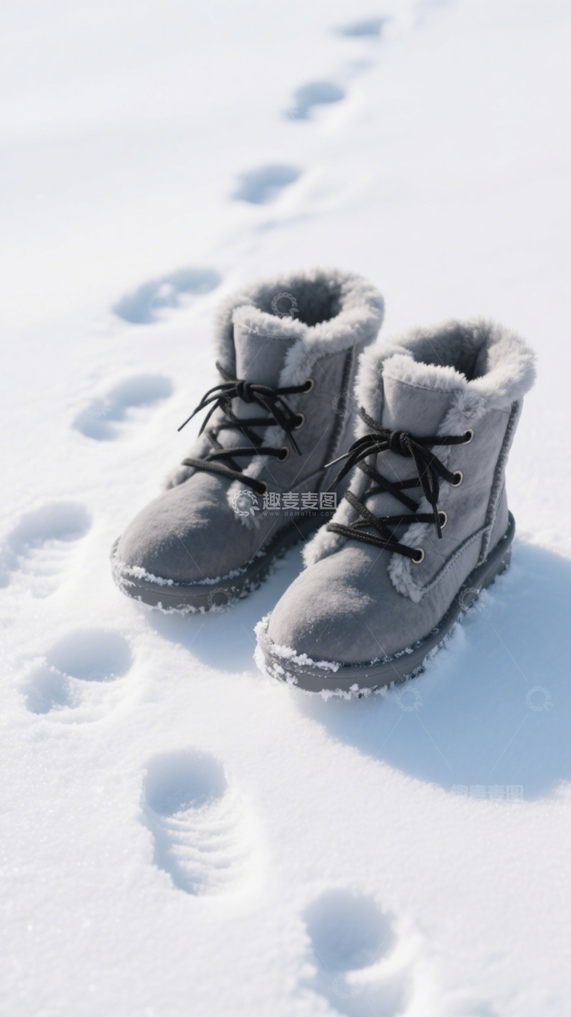 高清大图下载【趣麦麦图】雪地靴冬季温暖户外1