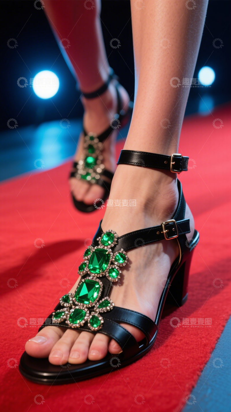 高清大图下载【趣麦麦图】高跟鞋红毯华丽闪耀1